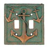 Top Brass Nautical Multiple Anchor & Rope Electrical Cover Wall