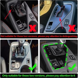 Aunginsy Central Control Gear Shift Panel Trim Cover Compatible with Subaru Crosstrek 2023 2024 Car Gear Shifter Console Anti-Scratch Panel Frame Decorative Sticker Protection ABS Interior Accessories