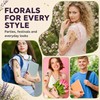 10 Sheet Wildflower Temporary Tattoos, Fake Tattoos Stickers for Women