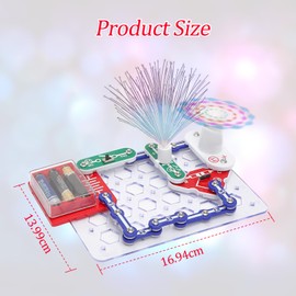 Electronic Construction Kit Toy, Electric Construction Kit, Experiments for Children from 7 8 9 10, Exciting Experiments on Circuits, Educational Electrical Circuit Kits for Children Boys Girls