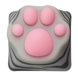 ZOMOPLUS - Lindas teclas, novedosas garras de gato, modelo 3D, teclado de perfil OEM, teclas blandas, tapas de teclas personalizadas para interruptores Cherry MX, teclado mecánico para juegos, teclado