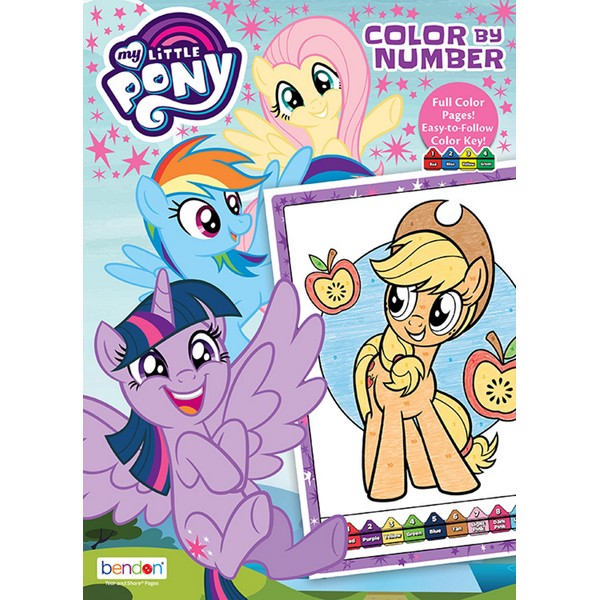 Color by Number Book Hasbro My Little Pony