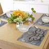 Ambesonne Fleur De Lis Place Mats Set of 4, Lily