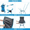 G4Free 2Pack Lightweight Portable High Back Camp Chair, Folding Chair