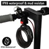 E Scooter Lock,Bike Lock Combination Lock Cable Compatible for Xiaomi