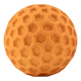 Pelota Mr. Wuff Grande Para Perro Con Sonido Caucho 8cm Naranja