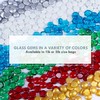 Galashield Flat Glass Marbles for Vases Red Glass Gems Beads
