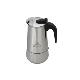 IMUSA USA B120-22061M Stainless Steel Stovetop Espresso Coffeemaker 4-Cup, Silver