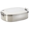 Relags Stainless Steel 'Lunch Box' Small Tin, Silver, 0.45 Litres