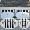CCJH Garage Door Decorative Hinge Handle Hardware Kit Solid Metal