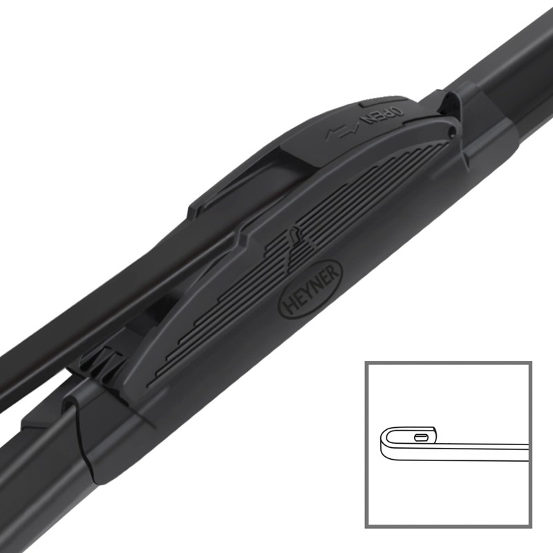 HEYNER® Windscreen Wiper Set with Rear Windscreen Wiper Suitable for