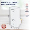 [3PCE] Sas Electrical Double Adaptor Surge Protection Power Indicator 240V