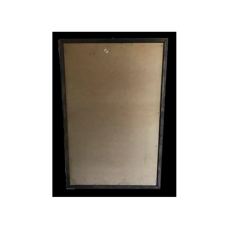 Virgen De Guadalupe Fondo Verde 36”X24” Cuadro Rustico, Nuevo