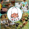 DOPENSPI Egg Collection Basket, Egg Bag with 7 Pockets, Fabric