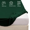 Soifox Super King Fitted Sheet Dark Green - Bed Sheets