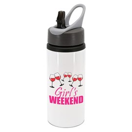 Girls weekend water bottle with handle cute present gift birthday dance friends party