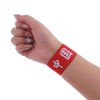 Premium Headband & Wristband Set for Kids' Sports Day & Dance Performances Accessory Heartbeat Red Single 30ea