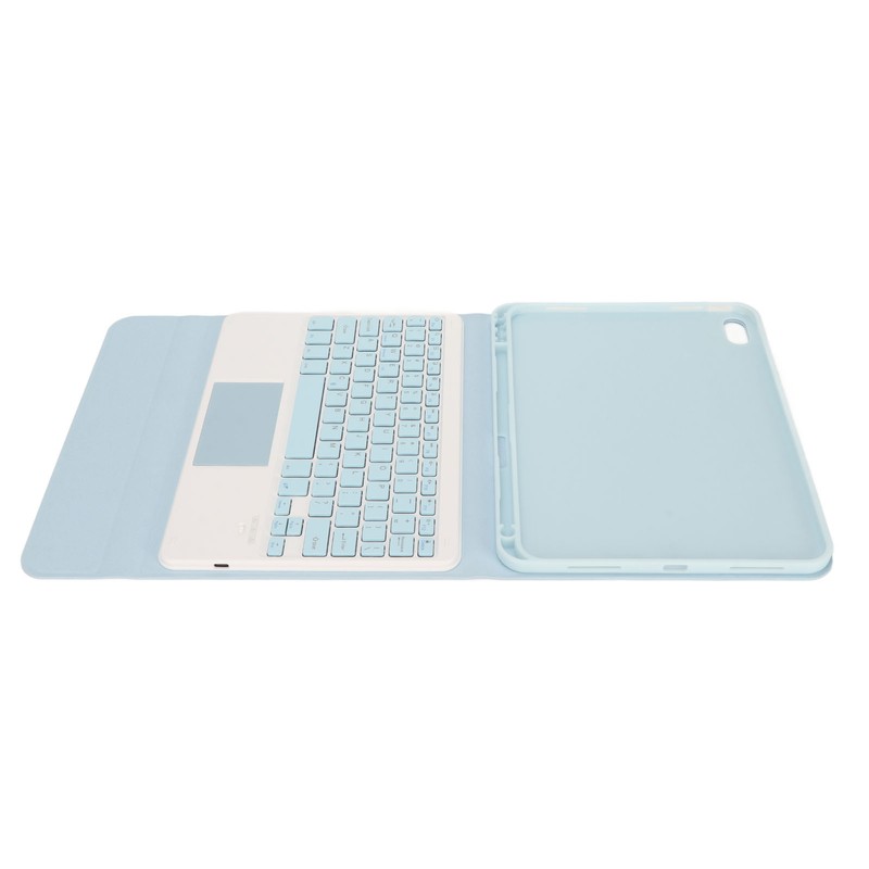 Tablet Case with Magnetic Keyboard Pencil Holder Touchpad for IOS