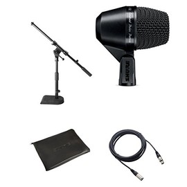 Shure PGA52 Kick Drum Microphone Bundle with XLR Cable and Drum Mic Stand
