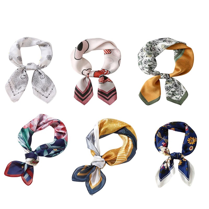 FAIRYGATE Women's Silk Scarf for Women Large Satin Square Scarf