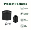 RV Trailer Door Holder Kit, Low Profile Rubber Bumper, 2