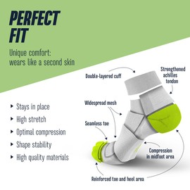INCYLENCE ULTRALIGHT Running Socks Short for Men and Women with Light Compression 1 Pair, Strikes Short White Pink
