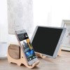Pen Stand, Wooden Pen Holder, Stylish, Pentate, Natural Wood, Solid