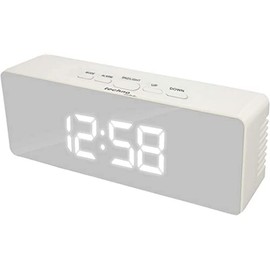 Technoline Wecker WT 475 mit Spiegel-Display, Innentemperaturanzeige und Uhrzeitanzeige