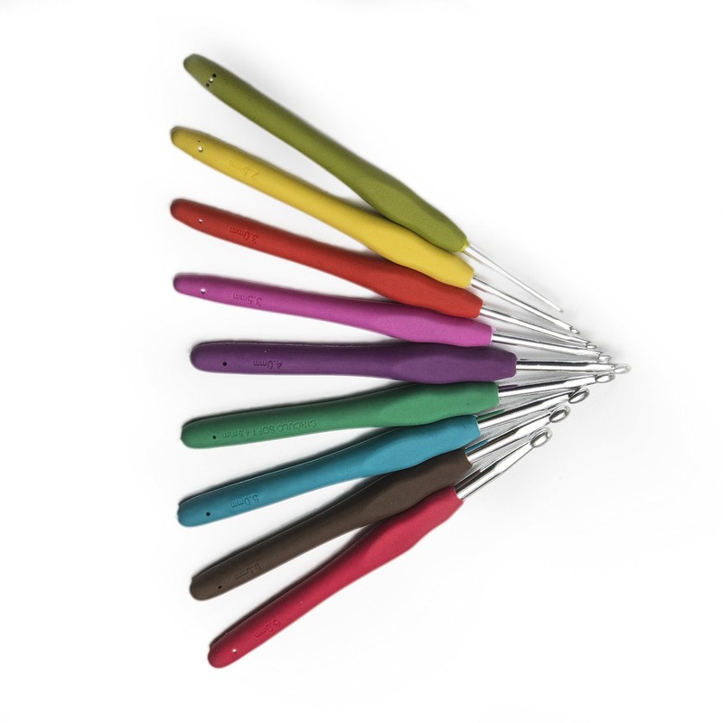 Ergo Hooks Ergonomic Crochet Hooks Cushion Grip for Ultimate Comfort