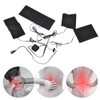 5V 2A USB Electric Heated Jacket Heating Pad Adjustable Temperature