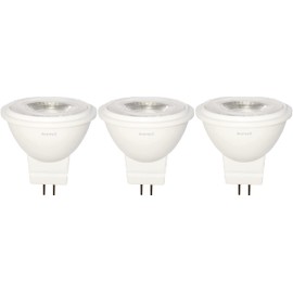 Anyray 3-Light Bulbs 3W LED MR11 12Volt Fiber Optic Christmas Trees Light Bulb Equal to 10W 12V (Cool White)