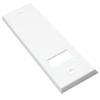 Cover Plate with Hole Spacing 16 cm Square White
