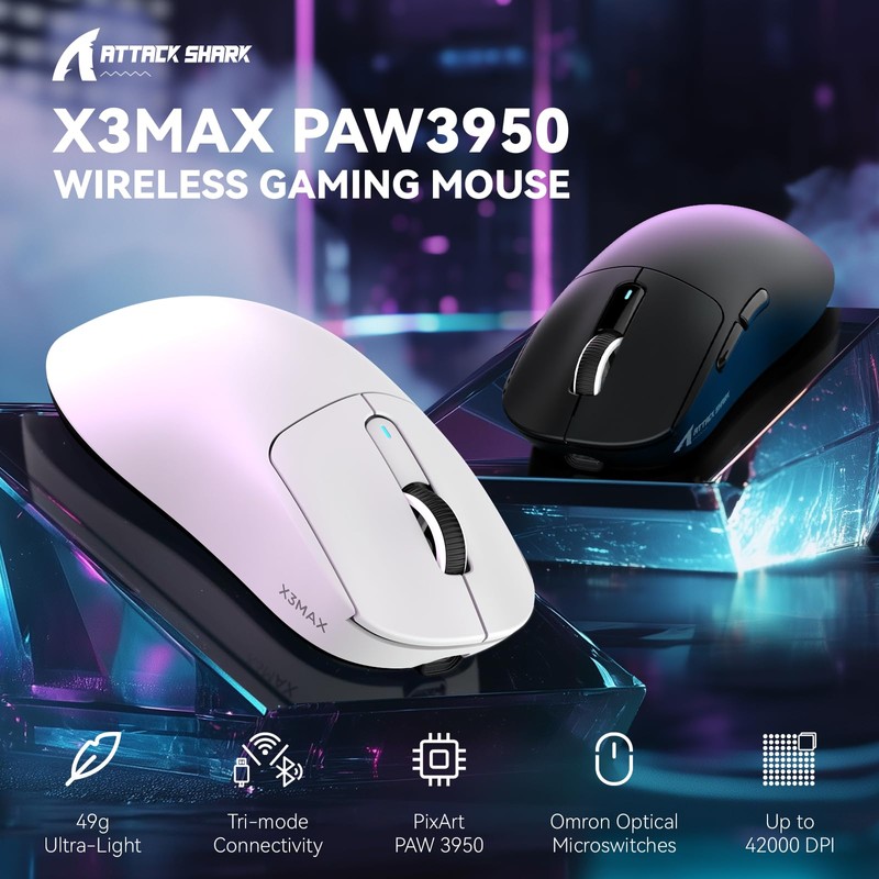 VGN GAMEPOWER White Gaming Mouse