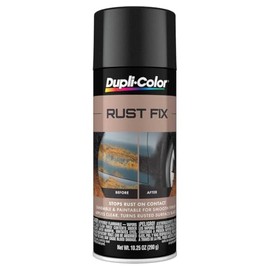 Dupli-Color ERF129 Rust Fix Rust Treatment Spray Paint – Sprays Clear and Turns Into Black Paint - 10.25 oz. Aerosol Can