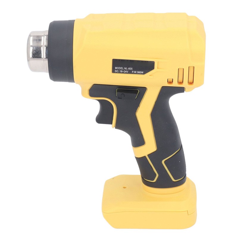 Heat Gun 360W Cordless Hot Air Gun 400℃ Quick Heating