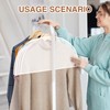 Funnaura 12 Pcs Plastic Clothes Covers, Covers Breathable Shoulder Cover