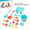 16pcs Kids Beach Toys Set Bucket Shovel Rake Sand Model