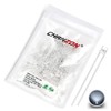 CHANZON 100 pcs 3mm White LED Diode Lights (Clear Flat