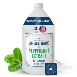Pure Willamette Valley Peppermint Extract 2x, 1 Gallon - Natural Essence for Beverage Formulations, Bulk Manufacturing, Professional Foodservice - Kosher Certified, Vegan, Gluten-Free, Keto Friendly