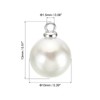 PATIKIL (10mm Pearl Charm, 150Pcs Pearl Beads Faux Pearl Pendant