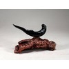 River Otter Sculpture by John Perry "On Back" Statue "Ebonite"