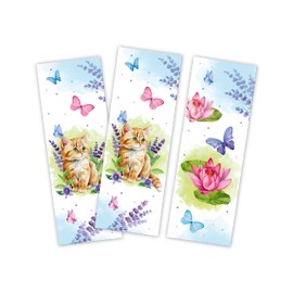 12 Bookmarks Cat Party Bags for Children's Birthday Girls Party Favours for Girls' Birthday Parties