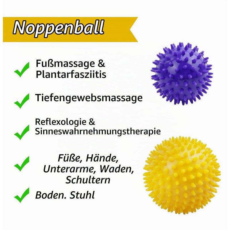 XxinXrong Fascia Ball Massage Set of 3 Hedgehog Balls with