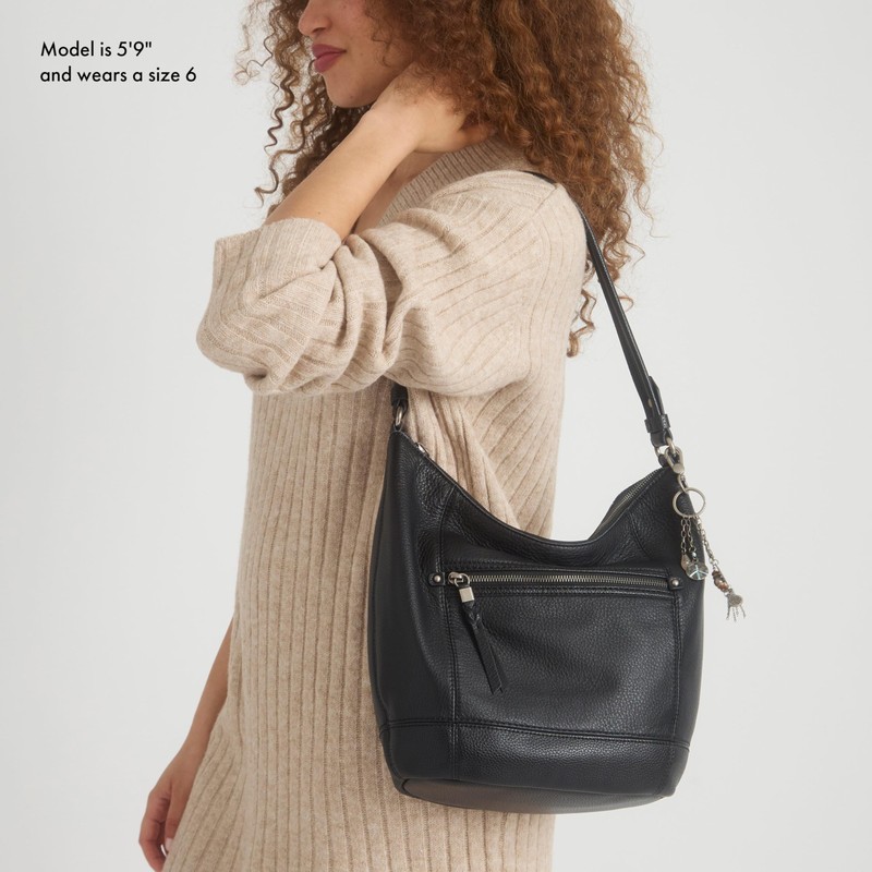 The Sak Sequoia Hobo Bag in Leather, Single Shoulder Strap,