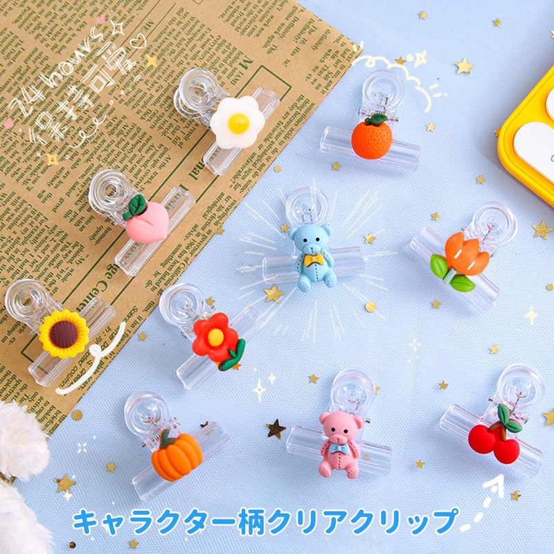 Eyeball Clips, 10 Pieces, Double Clips, Plastic Clips, Book Clips,