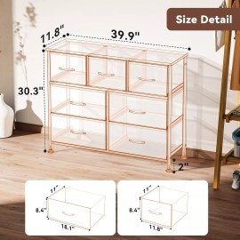 Simple Deluxe 7 Drawer Dresser Storage Tower Organizer Unit for Bedroom Closet Entryway