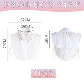 1 Piece Fake Collar for Women, Ele Fake Collar, Shirt Collar, Clothing Accessories, Fake Collar with Rhinestones
