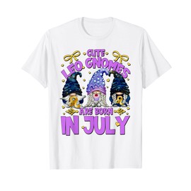 Funny Leo Birthday Gnome For Women And Men Born In July T-Shirt