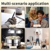 Maelifu Mechanical Kitchen Timer, Planet Stainless Steel Magnetic Timer Wind