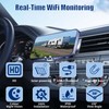 WiFi Magnetic Solar Wireless Backup Camera, 10000mAh Rechargeable 1080P Rear